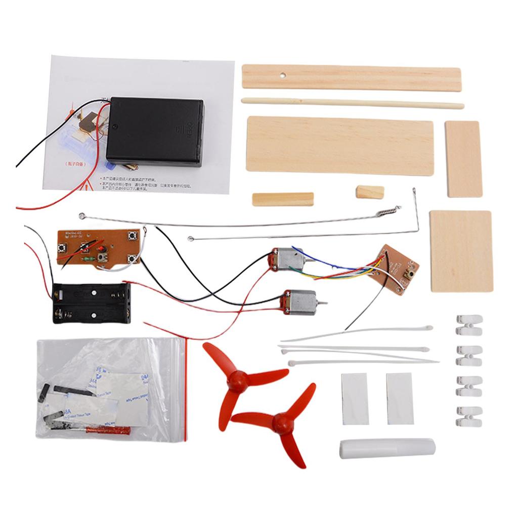 Wooden DIY Manual RC Boat Assembly, Early Educational Science Experiment Remote Control Model,