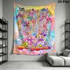 pretty cure Wall Tapestry Aesthetic Wall Hanging Printed Fabric Blanket Decorative Tapestries for Bedroom Living Room Home Decor
