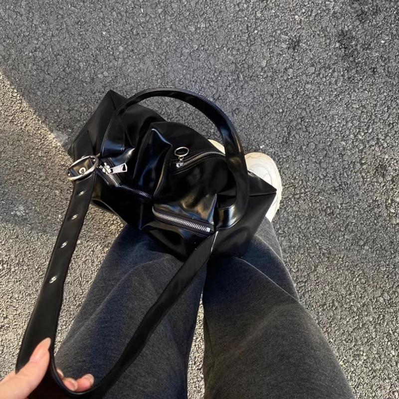 Yogodlns Crossbody Bags PU Leather Large Capacity Handbag and Purse Female Shoulder Bags Solid Color Casual Messenger Satchel