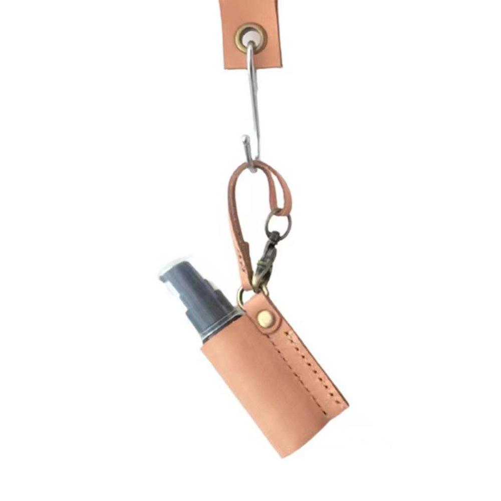 

Чехол-держатель для ключей с распылителем, многоразовая бутылка, брелок для ключей с дезинфицирующим средством для рук, многоразовые бутылки светло-коричневого