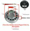 2.9cm Round Ultra-Thin Mylar Speaker, 8 Ohm, 0.5W, with Internal Magnet for Toys