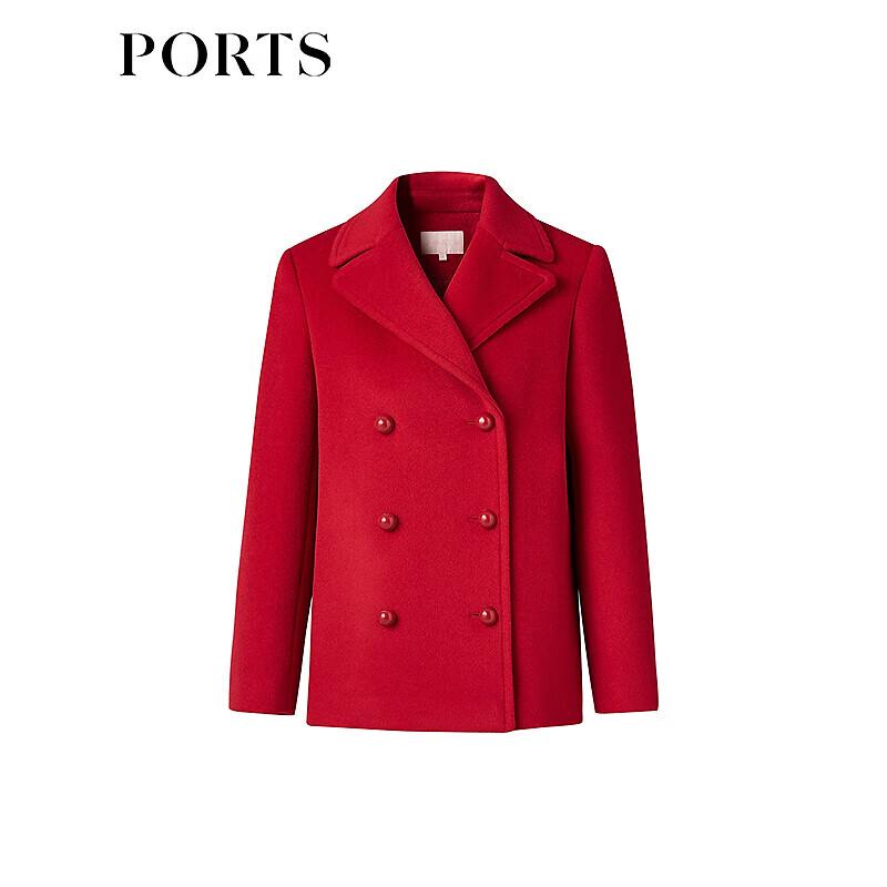PORTS Women's Professional Long-Sleeve Wool Blend Short Coat