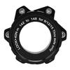 Bike Center Lock Adapter 142mm To 148x12mm Center Lock To 6 Bolt Adapter for 12mm Thru Hub Axles Black