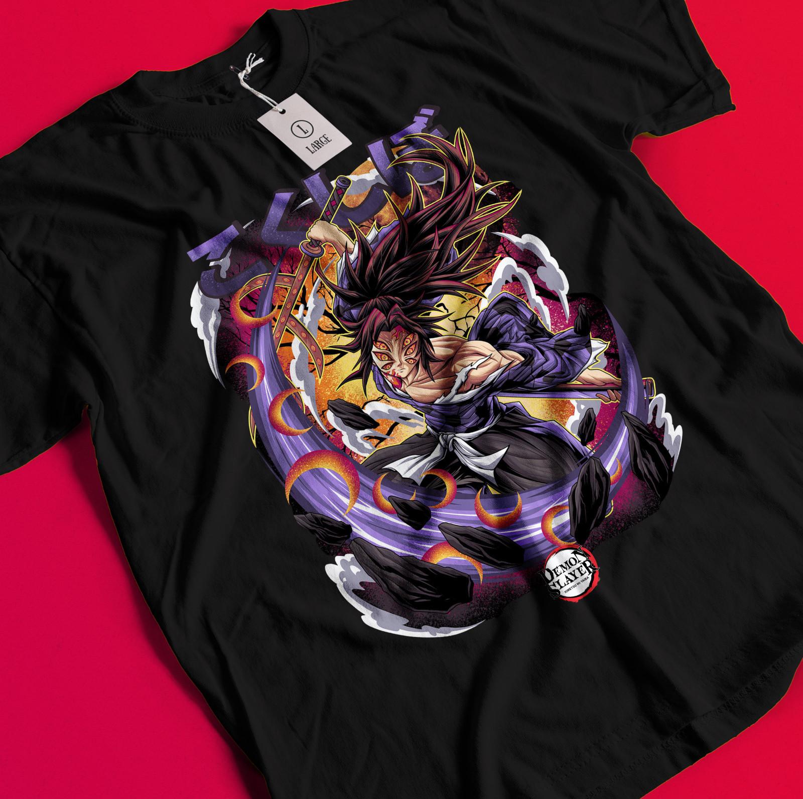 

Demon Slayer Shirt Kokushibo Upper Moon 1 Tshirt Zenitsu T-Shirt Muzan Tanjiro BB1394 XL