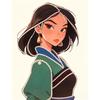 Disney Pearl Painting Mulan 5D DIY Pearl Picture Crafts for Adults/Beginners Gift Ideas Home Decor