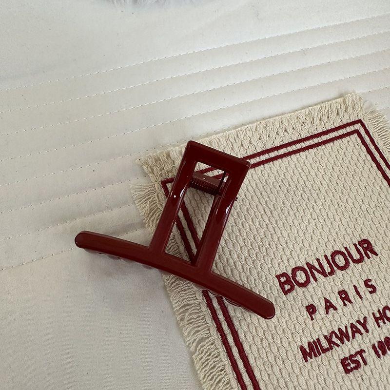 

Новые женские красные яркие заколки-крабы для волос, заколки-автоматы, шпильки, большие зажимы для волос для хвостика, аксессуары для волос для девочек, зажим-акула, зажим для волос