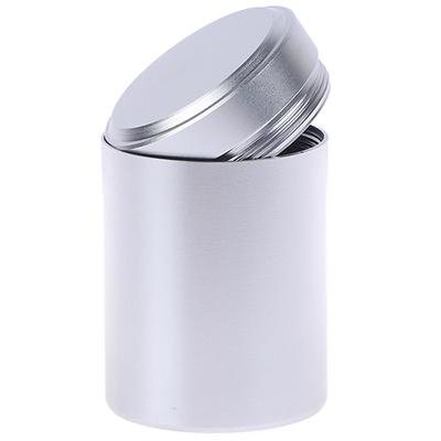 1X Silver Airtight Proof Container Aluminum Herb Stash Metal Sealed Can Tea Jar