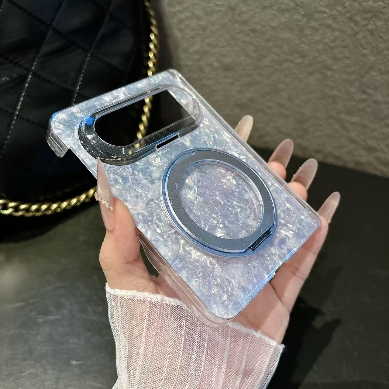 

Luminous Shell Pattern Magnetic Bracket Case for Huawei PuraXMax Huawei PuraXMax