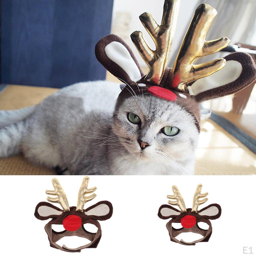 Costume And Dog Headwear Pet Deer Antlers L