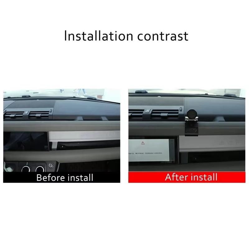 For Land Rover Defender 110 2020 2021 2022-2025 Center Console Dashboard Air Vent Mobile Phone Holder Car Accessories BQQ1