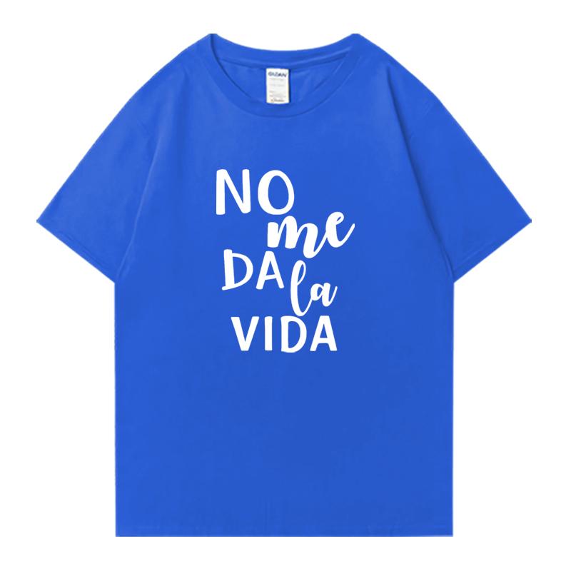 Fashion Letter It Doesn't Give Me Life Street Hip Hop Tee shirt 100% Cotton Men Women Printed Tops Unisex short sleeve t-shirts