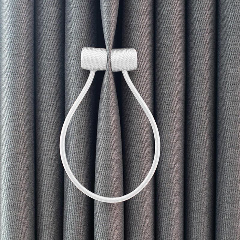 2Pc Magnets Curtains Clamps Curtain Holder Tieback Magnetic Clips Hanging Balls Tie Back for Window Draperies Accessories