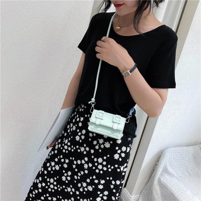 Women Shopping Small Bag High Quality Casual Mini Bags Vintage One Shoulder Bags Female Solid Color Street Handbag