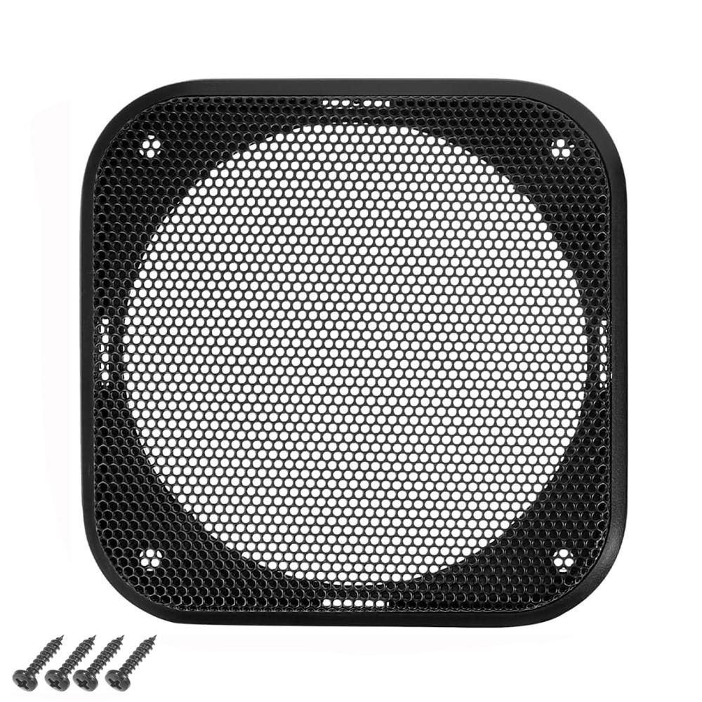 Square Speaker Grill Cover Metal Mesh Speaker Protective Cover Easy Install Speaker Dust Cover 1Pc