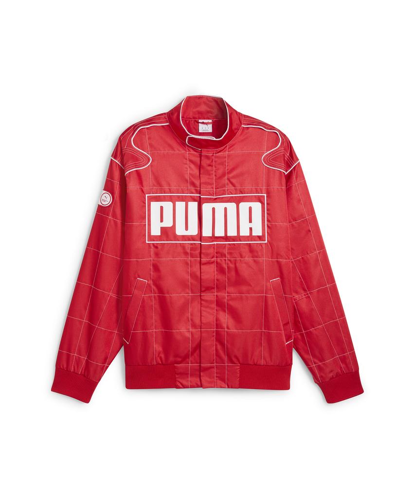 Puma Archives Seasonal Relaxed Racer Jacket - Red / 629914-11