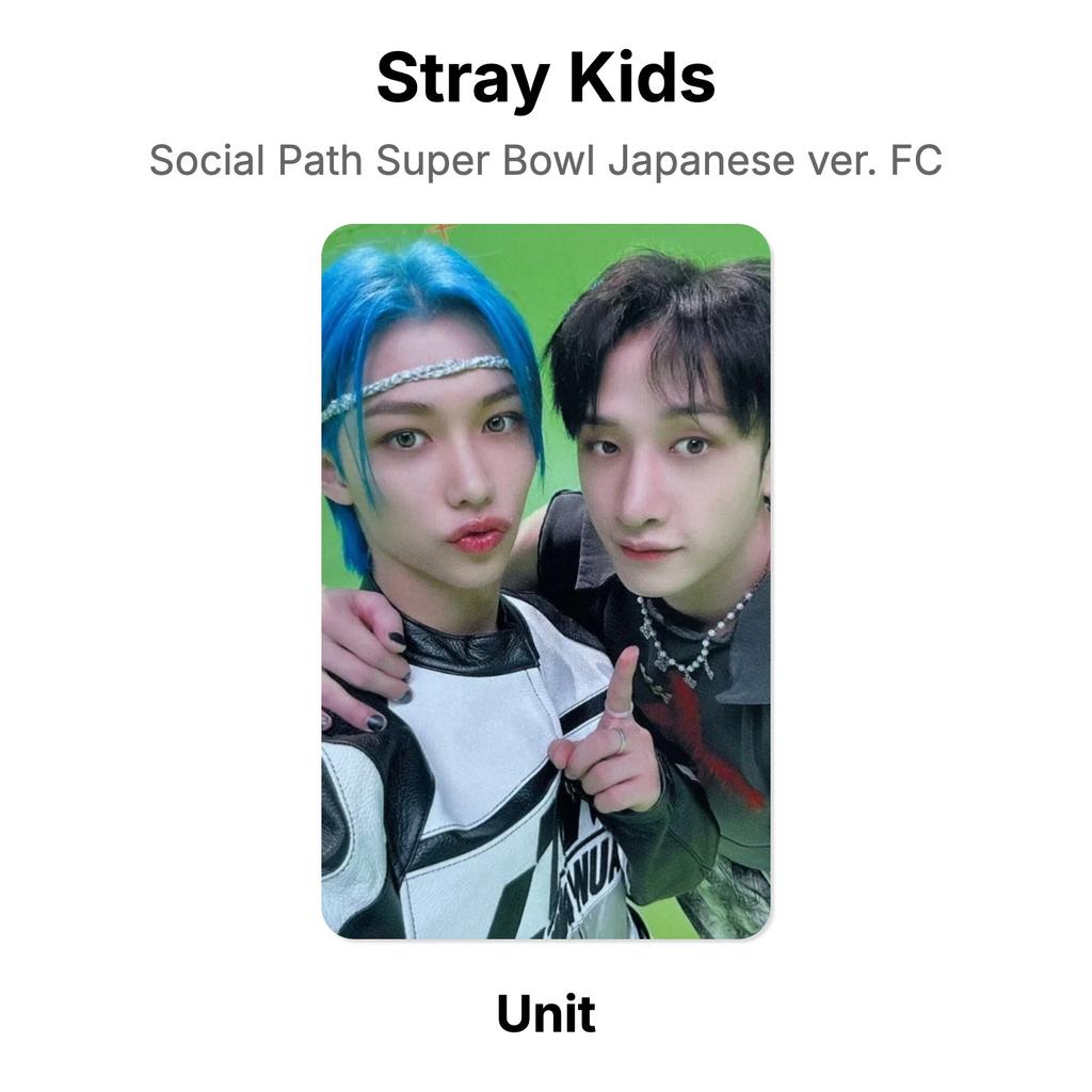 Stray Kids Social Path Super Bowl Japanese ver. FC Official Photocard