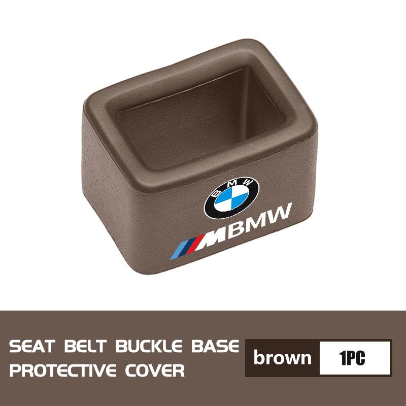 BROB8 Car Seat Belt Base Cover Trim Seat Safety Buckle Socket Protective For BMW M Sport M2 M3 M4 M5 M6 E46 E90 E60 F10 F20 E87 X3 X6