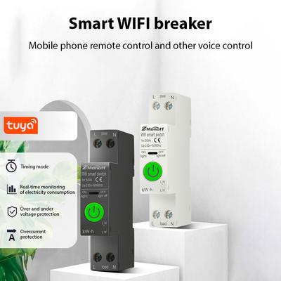 Smart Circuit Breaker Tuya APP Με δυνατότητα WiFi Διακόπτης κυκλώματος στατιστικών στοιχείων διαρροής