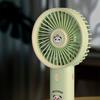 Green Cartoon Panda Fan Creative Cartoon Handheld Fan Simple Mini Electronic Fan  Camping