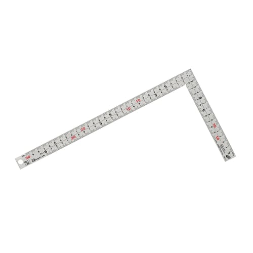 

Niigata Seiki SK Made in Japan Silver Carpenter Ruler, Silver Dragon, Kaidan Scale, Thick and Wide, 30cm, MT-30KD