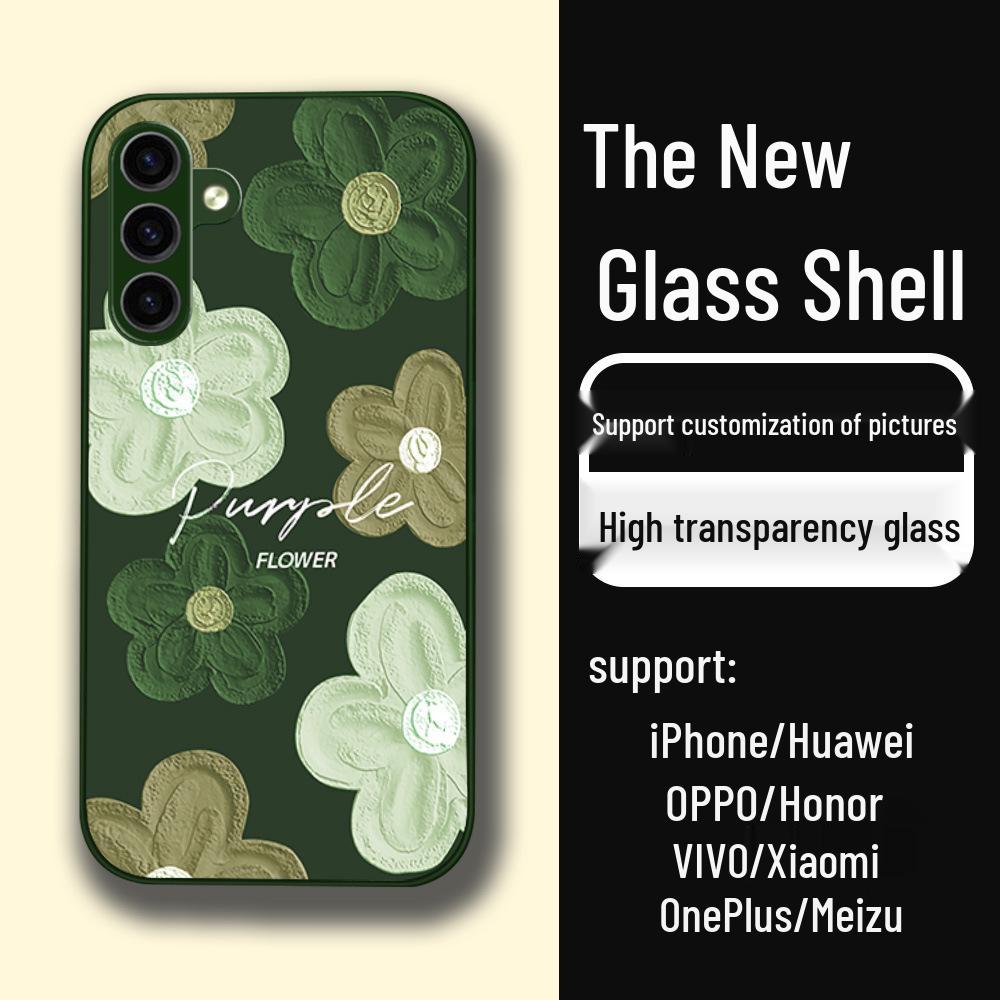 

Чехол для телефона Samsung S25+ с жидким стеклом и цветами, Galaxy S24 Ultra, Пиковый синий Galaxy S23 FE