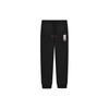 Logo Print Cuffed Loose Fit Casual Knit Sports Pants Men Pants Black F11M219807A-BK