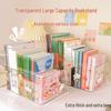 Acrylic Bookstand & Storage Box - Transparent Desktop Organizer with Large Capacity