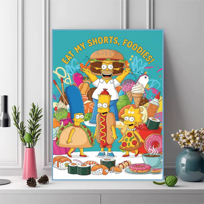 Simpsons Dream.167 100% Round Full Drill 5D DIY Diamond Painting Embroidery Cross Stitch Rhinestone Décor