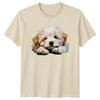 Fluffy Puppy Dogs Animals Unisexs TShirt Unisexs Tee Graphic Unisex Top