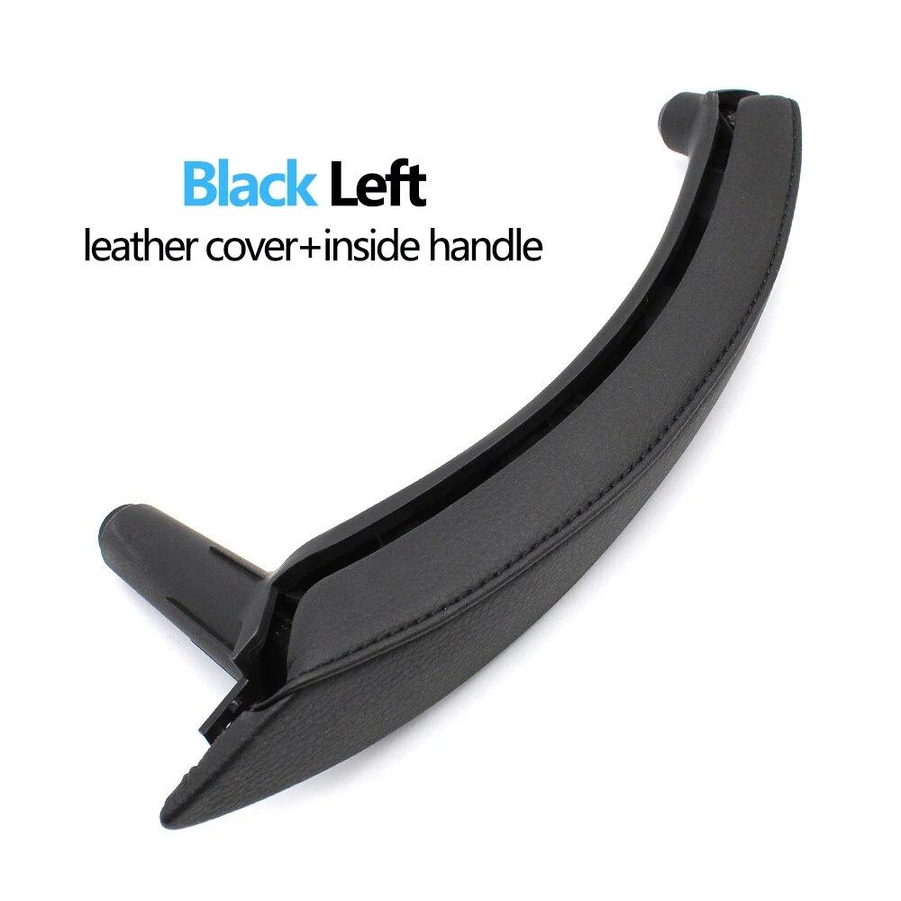 LHD RHD Interior Passenger Doors Pull Handle with Leather Outer Cover For BMW X5 X6 E70 E71 E72
