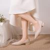 Women Pointed Toe Women Pumps  Square Heel Spring New Shallow Mouth Middle Heels Sense of Design Pointed Toe Women Shoes