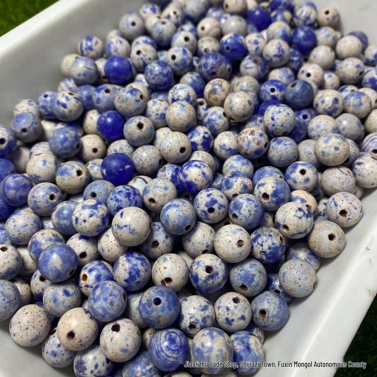 10MM Dreamy Blue Milk Agate Round Beads for DIY Handmade Jewelry Threaded Agate браслета