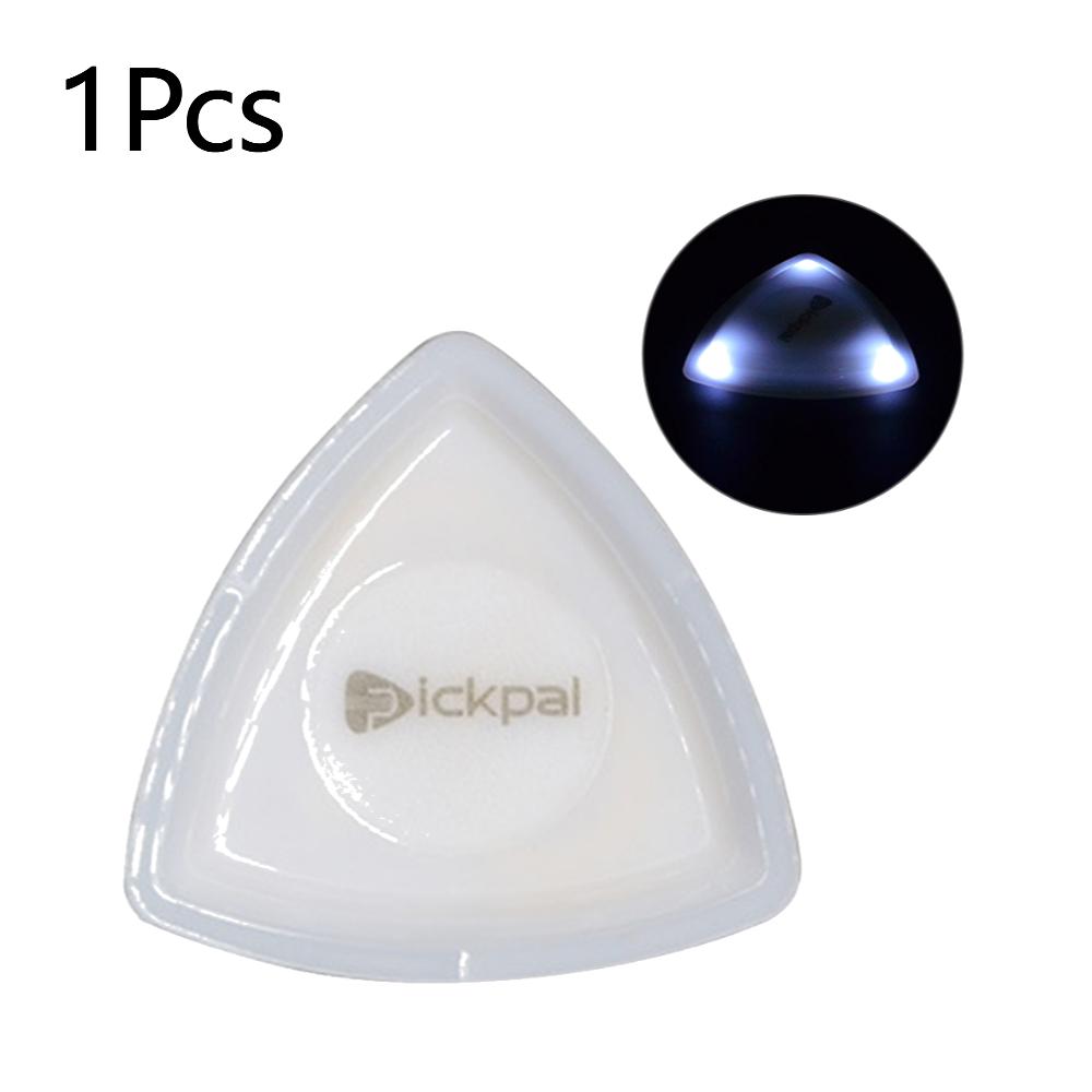 Светодиодный светящийся медиатор для гитары, сменный, сенсорный, светящийся, для электрогитары, укулеле, бас-гитары, плектр, запчасти для струнных инструментов