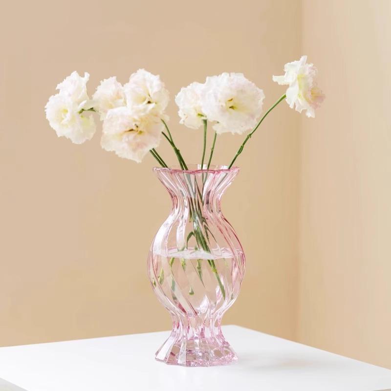 Glass Vase Home Living Room Study Office Vase Flower Arrangement Aesthetic Room Decor Estantes Para Plantas