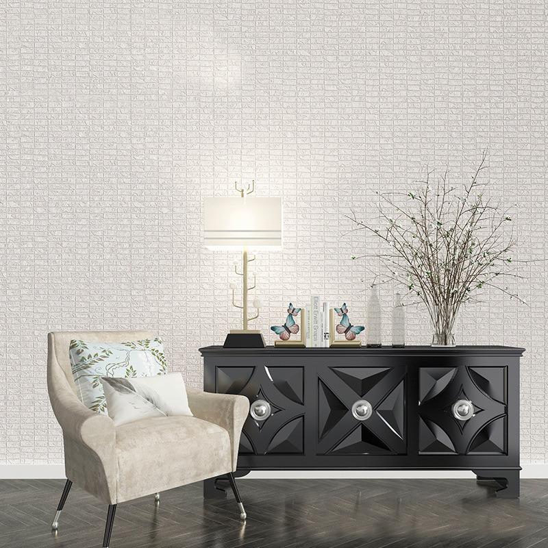 Minimalist 3D solid leather pattern wallpaper for living room, bedroom background wallpaper wall decorations living room