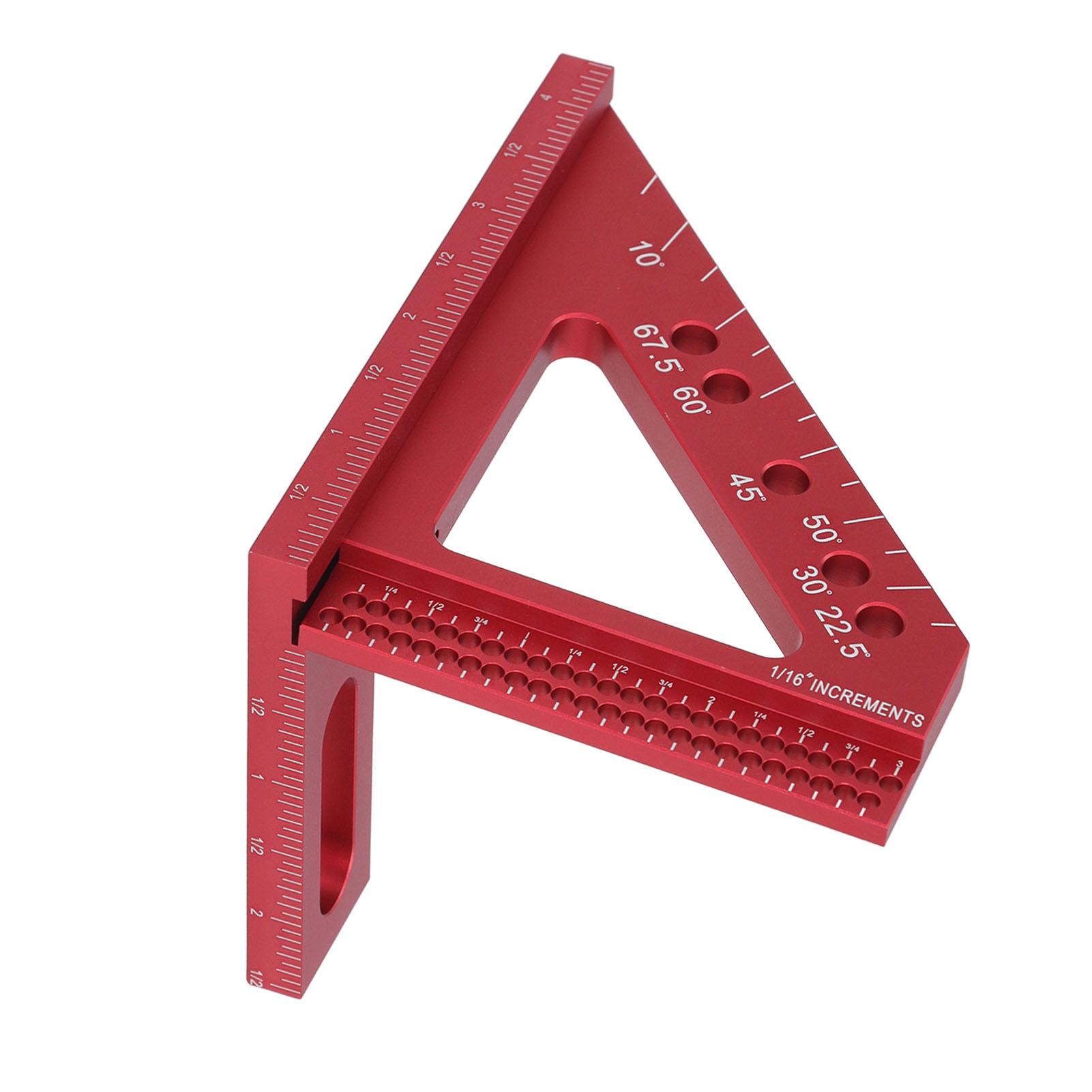 

3D Многоугольная измерительная линейка Линейка для разметки положения отверстий 45 90 градусов Плотницкий угольник с