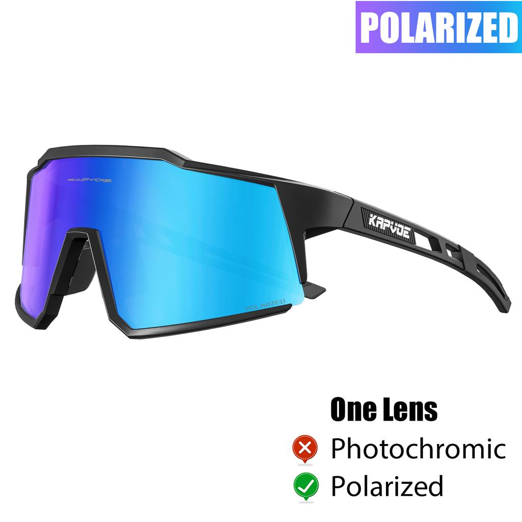 Kapvoe Radsportbrille Polarisiert MTB Rennradbrille UV400 Schutz Sonnenbrille Ultraleicht Sportbrillen Ausrüstung