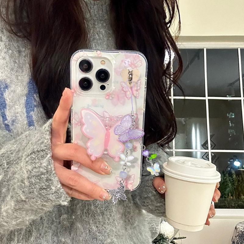 Eye Catching Phone Charm Unique Bowknot Keyring Stylish Keychain Phone Accessories Bag Pendant for Purse Backpack Wallet