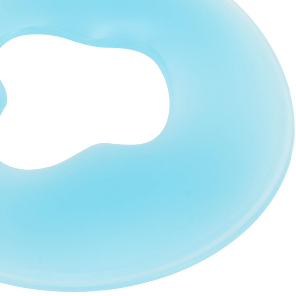 Soft Silicone Pillow Comfortable Skin Friendly Round   Spa Relax Silicone Face Pillow
