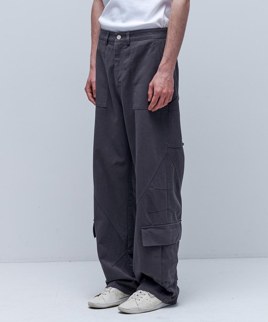 Aenitaimlolig Lavender Work Pants - Charcoal