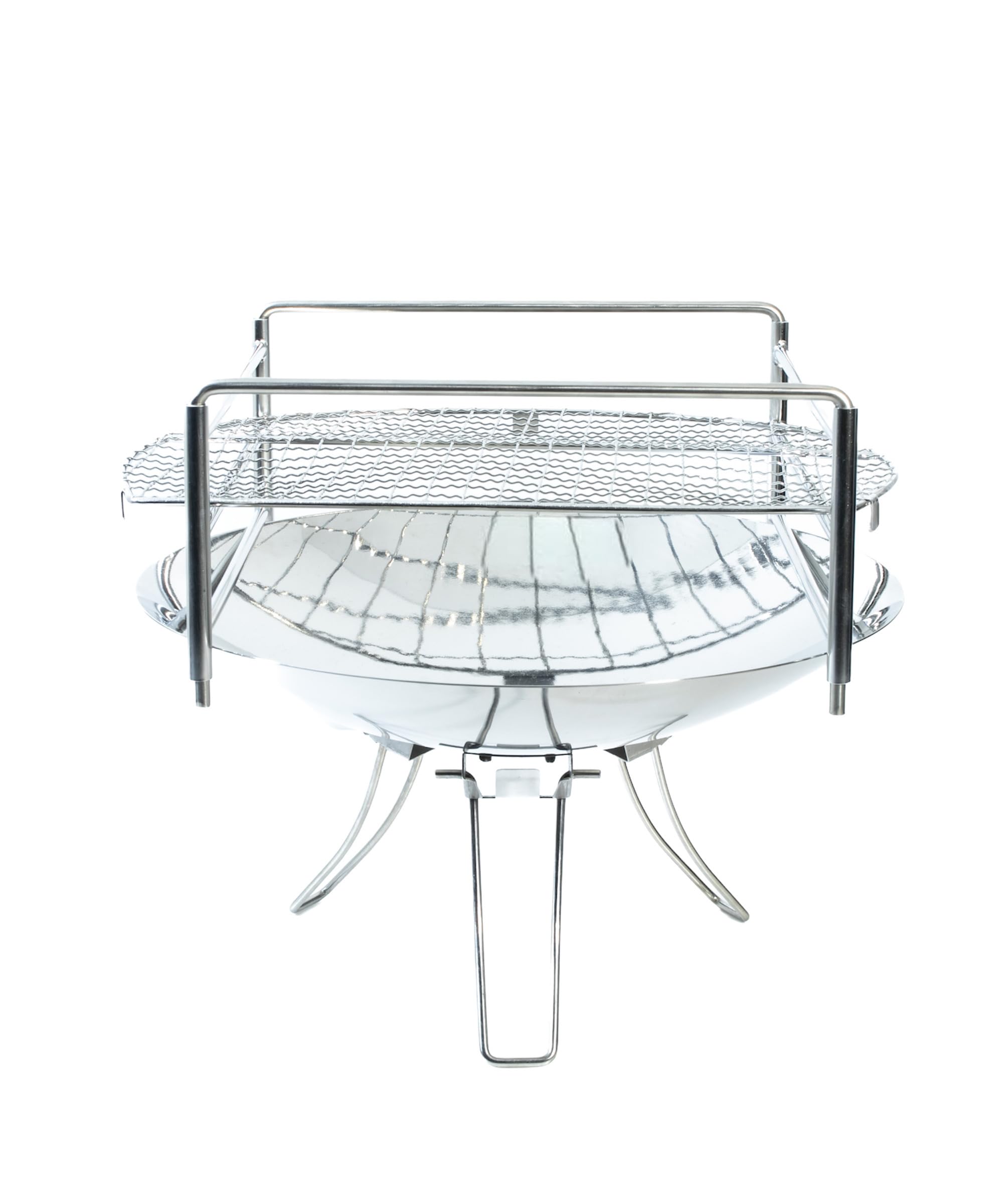 

[Made in Japan, 18-8 Stainless Steel] Coleman Fire Disc Solo Custom Parts - 3-Tier Pipe Frame - Stainless Steel Fire Pit - 3-Stage Flame Adjustment -