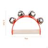 Wood Handbell Educational Toys Musical Instrument Drum Bell Handheld Tambourine for Game KTV