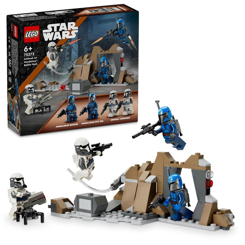 LEGO Star Wars Mandalore Raid Battle Pack, Toy, Birthday Gift, Educational Building Blocks, for Boys and Girls, Ages 6, 7, 8, and 9, Space, 75373