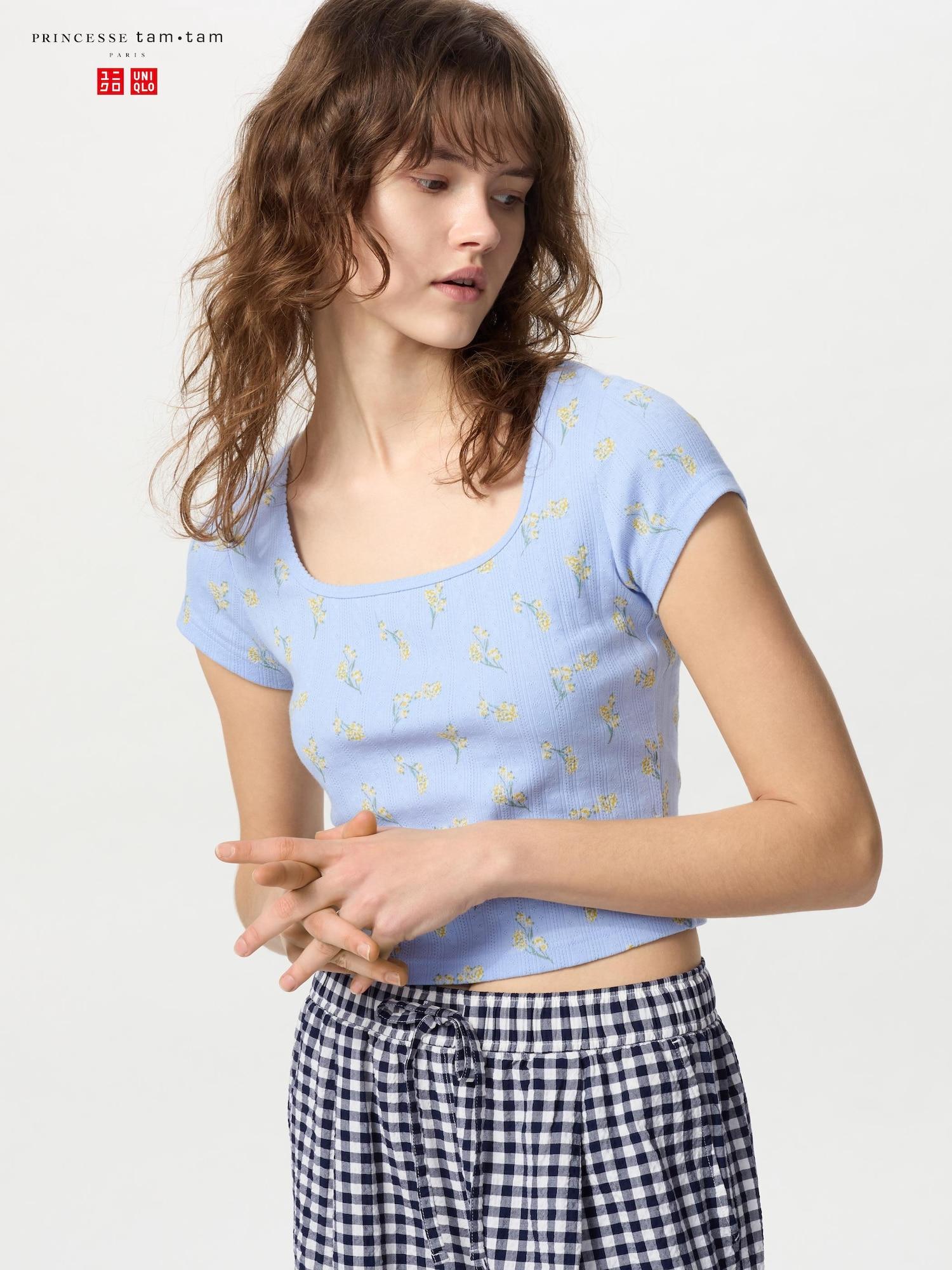 

Футболка Uniqlo Japan Point Tail с квадратным вырезом 61 BLUE/XL