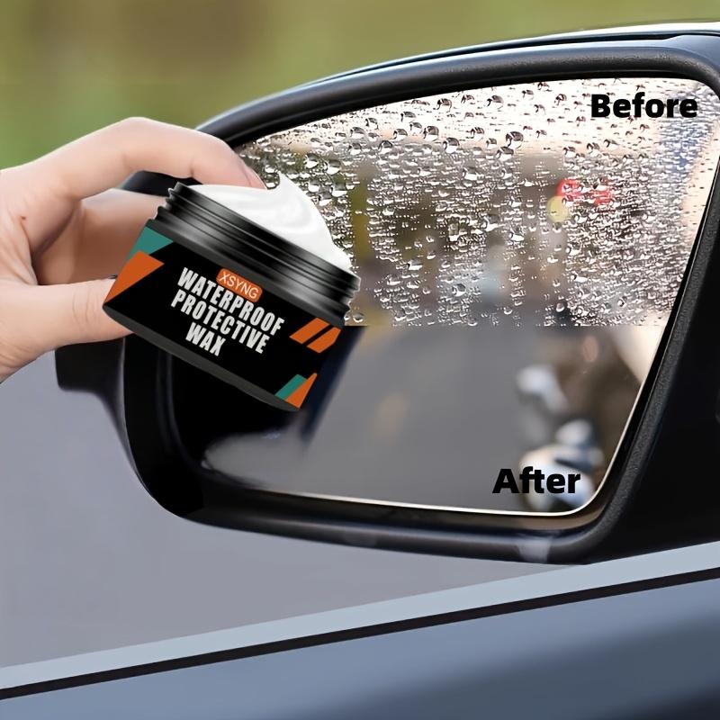 Hydrophobic Waterproof Wax | Car Windshield, Rearview Mirror, and Glass Rainproof Waxing Coating - Long Lasting Protective Polishing Kit