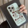 Cute Cartoon Puppy for iPhone17 Pro Max Leather Pattern Mobile Phone Case 17 All-inclusive 15 Large Holes 16 Soft Case