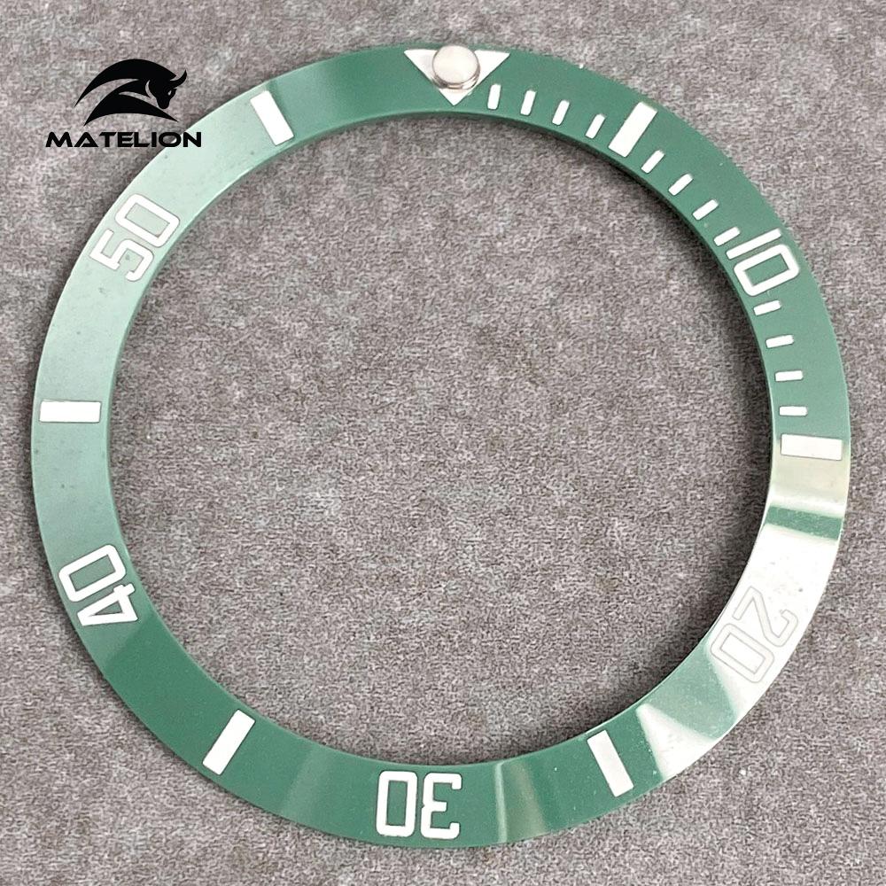 MATELION 38 мм керамический сплав часы безель вставка кольцо наклонная посадка 40 — фото 27