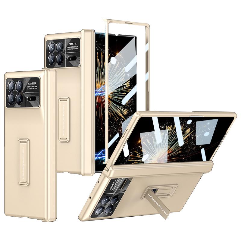 

GKK For Xiaomi Mix Fold 3 5G Case Tempered Glass Film Folding PC Cover with Magnetic Hinge Champagne Gold
