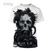 Fashionable Men's Irregular 3D Printed T-shirt Personalized Casual Comfortable Short Sleeved Clothing Harajuku Street Summer Round Neck Tops