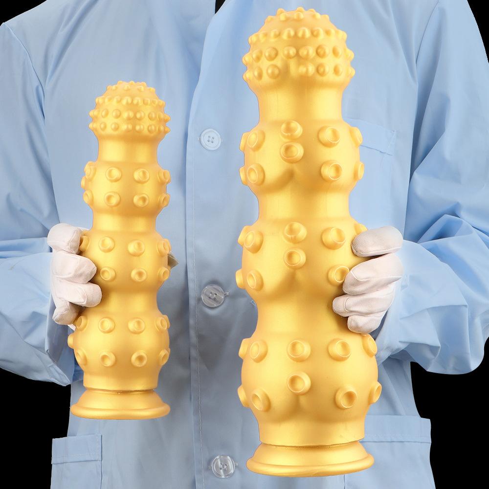 Zlaté silikonové dildo Velký korálek Anální zátka Anální sex hračky Masturbátor Fisting Popruh na penis Velký penis